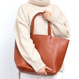 Luxury Brand Cow Leather Tote Bags Designer Cowhide Handbags Women Shoulder Female Large Capacity Liner Mart Lion   