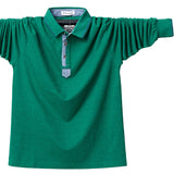 Men's Polo Shirt Autumn Long Sleeve Shirt Cotton Polo Shirt Top Tees Casual Solid Slim Fit Polo Shirts