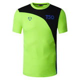 jeansian Sport Tee Shirt T-shirt Running Gym Fitness Workout Football Short Sleeve Dry Fit LSL147 Orange Mart Lion LSL145-GreenYellow US S 