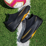 Breathable Mesh Men's Football Shoes TF/FG High-Level Socks After Wear-Resisting Football Sneakers Mart Lion   