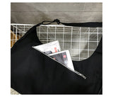  Chest Bag Men's functional Vest Korea Harajuku Street Style Large Capacity Crossbody Bag Women Black Cotten Messenger bag Mart Lion - Mart Lion