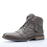 Boots Men's Comfortable Boots Leather Mart Lion Grey 622 8 