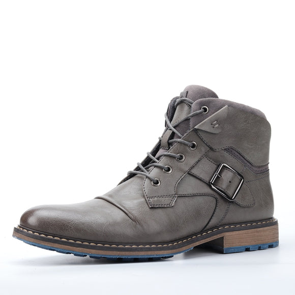 Leather Boots Brand Ankle Mart Lion grey 622 8 