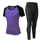 Sports Woman Sportswear Yoga Set Tracksuit For Women Leggings+Gym Top Fitness Gym Suits Sport clothing Mart Lion Purple S 