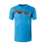 jeansian Men's Sport Tee Shirt T-Shirt Tops Running Gym Fitness Workout Football Short Sleeve Dry Fit LSL1050 Black2 Mart Lion   