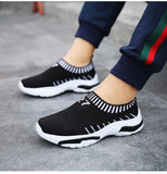  Children Sneakers Boys Running Shoes Autumn Breathable Knit Mesh Flat Sports Outdoor Casual Mart Lion - Mart Lion