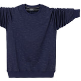 Men's T Shirt Long Sleeve Tshirt Clothing Casual Classic O-Neck Collar T-Shirts Cotton Tops Tees Mart Lion Navy Blue M 