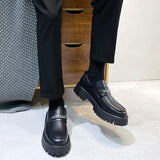 Leather Shoes In Spring And Autumn Thick Soled Leather Shoes - MartLion