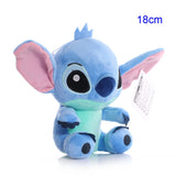 10pcs/lot 20cm cute Soft Stitch Stuffed plush toy cartoon anime Lilo Stitch Plush Toys Mart Lion 18cm blue  