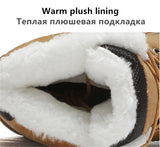 Winter Keep Warm Plush Snow Boots Men's Middle tube Casual Motorcycle Waterproof Mart Lion   
