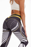 Women Digital Printing Sport Leggings High Waist Elastic Pants Seamless Fitness Push Up Tights Running Gym Sportswear Mart Lion   