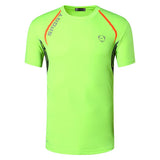 jeansian Sport Tee Shirt T-shirt Running Gym Fitness Workout Football Short Sleeve Dry Fit LSL147 Orange Mart Lion LSL137-GreenYellow US S 