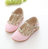 Girls Shoes Children Rivets Princess Autumn Toddler Kids Flat T-Tied Style Summer Sandals Mart Lion   