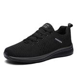Summer Men's Shoes Mesh Breathable Casual Lightweight Moccasins Sneakers Mart Lion Black Gray 5 