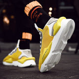 Men's Sneakers Yellow Sock Shoes Platform Casual Shoes Non-slip Sneakers Zapatillas Hombre Mart Lion   