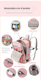  Travel Backpack Large Diaper Dry and Wet Pocket Shoes Compartment USB Charging Bottle Insulation Mother and Baby Bag Mart Lion - Mart Lion