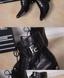 Autumn Genuine Leather Men boots Chelsea Rivet Lace-up Bright leather  Pointed shoes Dress Mart Lion   