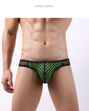 Men's Underwear Ropa Interior Hombre Underpants Perspective Gay calzoncillos hombre big mesh slip hombre briefs Mart Lion   