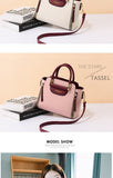 Shoulder Bag Women Handbags tassel Contrast Sweet Messenger Crossbody Mart Lion   