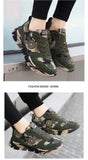 Green Breathable Sneakers For Men Outdoor Non-Slip Mens Hiking Shoes Trekking Low Camouflage Woman Hiking Shoes Zapatos Hombre  MartLion