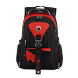 Waterproof Oxford Swiss Backpack Men 17 Inch Laptop backpacks Travel Rucksack Female Vintage School Bags Casual bagpack mochila Mart Lion red 17inch 