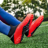 Breathable Mesh Men's Football Shoes TF/FG High-Level Socks After Wear-Resisting Football Sneakers Mart Lion   