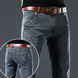 Clothing Men's Jeans Grey Elasticity Slim Skinny Casual Classic Edition Type Male Denim Pants Mart Lion grey 27 