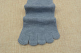 10 Pieces = 5 Pairs Men Bamboo Fiber Five-Finger Socks Happy Funny Women Split Toe Socks Christmas Gift Mart Lion   