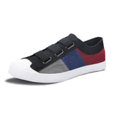 Colors Classic Unisex Sneaker Shoes Men's Hook amp Loop Breathable Canvas Sport zapatillas hombre Mart Lion Black-White 38 