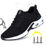  Work Sneakers Steel Toe Shoes Men's Safety Puncture-Proof Work Boots Indestructible Footwear Security Mart Lion - Mart Lion