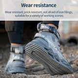 Breathable Safety Shoes Steel Toe Caps Anti-Smashing Anti-Piercing Lightweight Construction Site