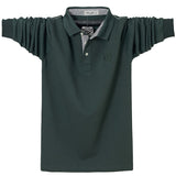 Men's Long Sleeve Polo Shirt Men's Casual Embroidery Cotton Homme Polo Shirt Men's Solid Leisure Polo Shirt Mart Lion   