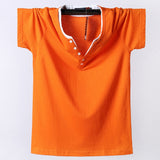 Men's Big Tall T-shirt Short Sleeves Oversized T Shirt Cotton Large Top Tee Summer Fit Mart Lion Orange M 