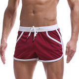 Summer Men's Shorts Casual Home Sleep Bottoms Lightweight Arrow Pants Fitness Bodybuilding Sweatshorts Quick Dry Beach Shorts Mart Lion Red M China