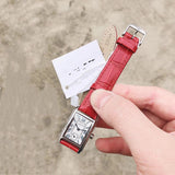 Daizhuo Small Women Square Watch Super Nice Little Red Square Steel Band Small Second Watches Mart Lion   