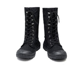 Canvas Men's Boots Casual Shoes Mid-calf Male Military Tactical Boots Lace Up Sneakers