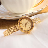 INS Retro Women Quartz Watch with Niche Fashion and Leisure Chic Emerald Watch for Women Mart Lion 6179A  