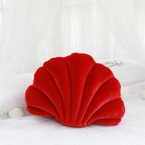 Popular Korean velvet shell simulation plush pillow full color cushion home photo decor special Mart Lion about 32X25cm red 