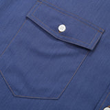 Men's Loose Casual Classic Pocket Cotton Autumn Men's Long Sleeve Cotton Elasticity Shirts Mart Lion   