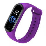 Children amp Watch Sports LED Digital Touch Ultra-light Silicone Strap Waterproof Watch Teenage Boys and Girls Mart Lion Purple  