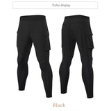Men's Side Pockets Black Hip Hop Casual Joggers Trousers Sport Training Gym Pants  Quick Dry Hiking Running Outdoor Pants Mart Lion   