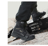 Winter Plush Outdoor Trekking Men's Shoes Warm Military Boots Special Force Tactical Combat Boots Breathable Desert Mart Lion   