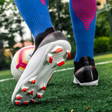 Breathable Mesh Men's Football Shoes TF/FG High-Level Socks After Wear-Resisting Football Sneakers Mart Lion   