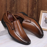 Classic Men Dress Shoes Elegant Formal Wedding Slip On Office Oxford Mart Lion   