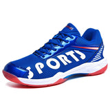 Couples Training Badminton Shoes Lightweight Mesh Volleyball Sneakers Anti skid Breathable Tennis Men's Mart Lion BlueL016 35 