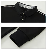 Men's Long Sleeve Polo Shirt Men's Casual Embroidery Cotton Homme Polo Shirt Men's Solid Leisure Polo Shirt Mart Lion   