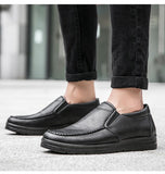 Genuine Leather Shoes Men's Loafers Soft Men's Shoes Flat Casual Footwear Male Shoes A2707 Mart Lion   