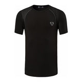 jeansian Men's Sport T-shirts Tops Running Gym Fitness Workout Football Short Sleeve Dry Fit Orange Mart Lion LSL027-Black US S China