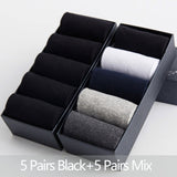 5/10 Pairs Lot Men Cotton Socks Black Breathable Summer Autumn Mart Lion 087-10-16 US(7-9.5) EU 39-44 