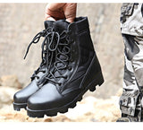 Camouflage Tactical Boots Men's Breathable Desert Combat Male Military Shoes Ankle Outdoor Hiking Mart Lion   